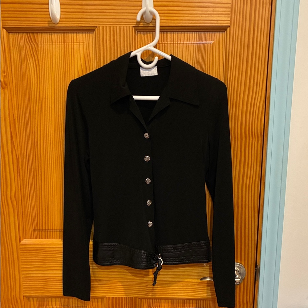 Thanksgiving sales🎉Black Button-Up Long Sleeve Shirt&25